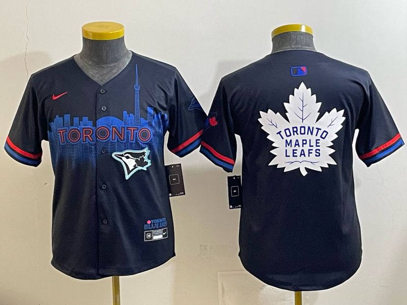 Youth 2025 Toronto Blue Jays Blank black Joint Name Nike MLB Jersey 013->youth mlb jersey->Youth Jersey